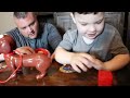 caleb and daddy play doggie doo family fun game for kids