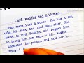 Story: Lord Buddha and a Women | Beautiful Typewriter Font Handwriting | English Stories