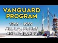 Vanguard Program - All Launches and Failures, First US Satellites, Historical Footage, AI upscale