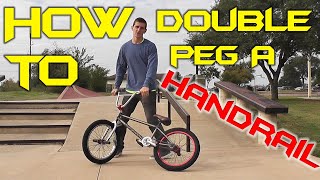 BMX 手すり/ダウンレールをダブルペググラインドする方法