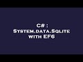 C# : System.data.Sqlite with EF6