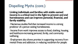 Webinar: Integrating Employment Strategies into Supportive Housing Programs