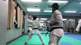 香川政義師範による伝統流派の空手の稽古　shotkan karate  kagawa masayoshi  koumeican