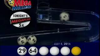 2016 07 05 Mega Millions Numbers and draw results