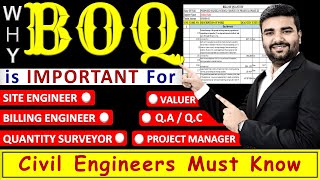 Why BOQ is important? Every Civil Engineer JOB post require BOQ for Construction Purpose!! Must Know