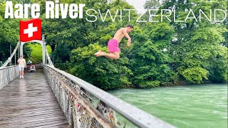 Switzerland 🇨🇭Aare River Swimming  || Bern || Travel Guide