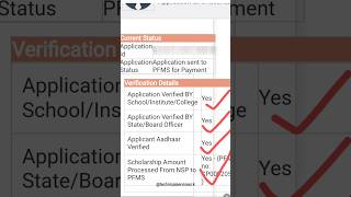 nsp status check || nsp payment kab aayega || Scholarship portal || #nsp #pfms #shorts #ytshorts