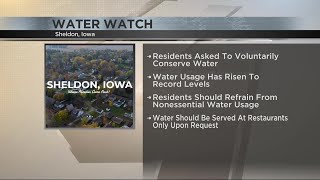 Sheldon, IA issues Water Watch as drought conditions continue