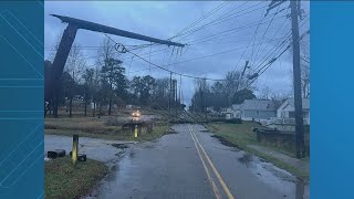 Troup County storm damage: 60+ reports of trees down onto homes, roads