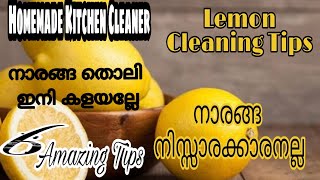 Kitchen Tips Malayalam||ഇനി ചെറുനാരങ്ങതൊണ്ട് കളയല്ലേ||Lemon Cleaning Hacks||Homemade Kitchen Cleaner