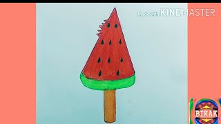 How to draw a cute ice cream step by step easy drawing