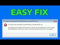 Fix The Application Has Failed to Start Because Its Side by Side Configuration Is Incorrect - How To