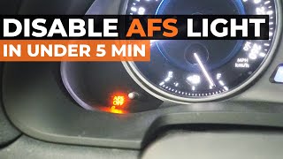 How to Disable Lexus AFS Warning Light: Remove Warning in UNDER 5 MINUTES!