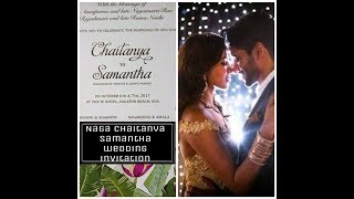Akkineni's wedding invite | Naga chaitanya Samantha wedding card