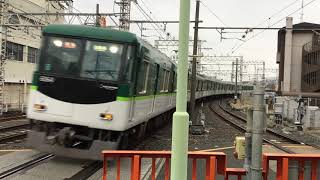 【京阪】最後の未更新車！6000系6014F 特急淀屋橋行き　丹波橋到着