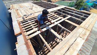 Construction Techniques of Roof_Building Roof Slab Full Centring work|Roof Shuttering