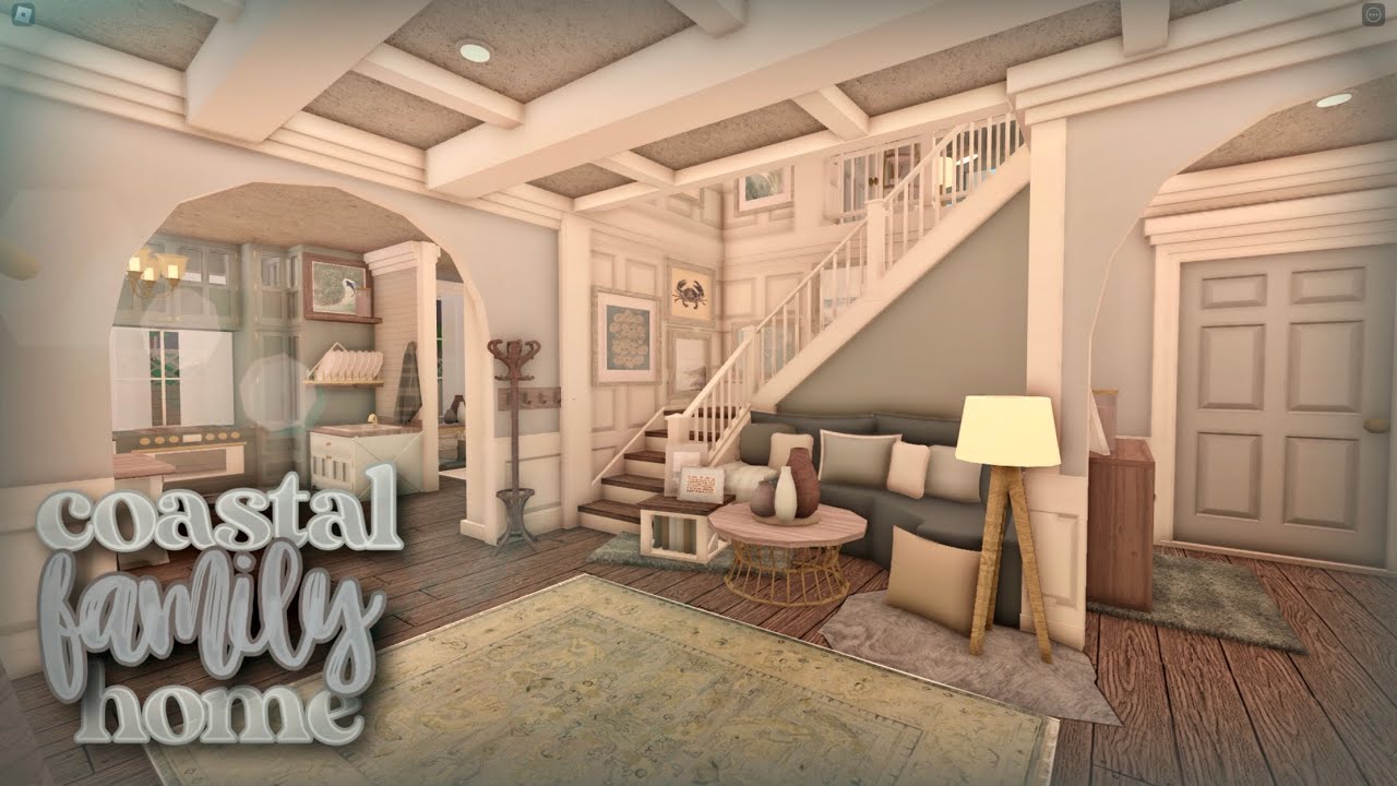 Bloxburg Coastal Family Home Speedbuild Youtube