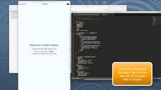 React Native iOS Simulator in Xcode - Reload Code and Menu