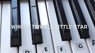 Twinkle Twinkle Little Star - Step by Step Keyboard Tutorial For Beginners