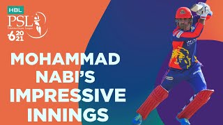 Mohammad Nabi's Impressive Innings | Karachi Kings vs Peshawar Zalmi | Match 13 | HBL PSL 6 | MG2T