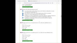 Daniel Liang Java Chapter 20 Multiple Choice Question Part 1