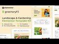 How to Create a Landscape & Gardening Website Using Elementor FREE