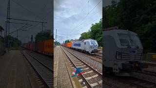 Vectron 437 Metrans passing Grabow Station #trainspoting #railfan #germany #freighttrain