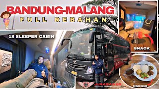 Bandung - Malang Rebahan Sepanjang jalan⁉️TRIP REPORT BUS JURAGAN 99 Trans “DORA”⁉️