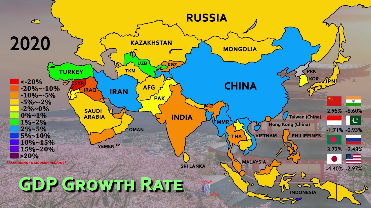 The History Of Economy (GDP) Growth In Asia (1960-2022) - YouTube