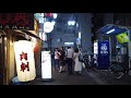 東京夜の散歩・ゴールデン街から新宿3丁目　night walk from golden town to shinjuku 3 chome