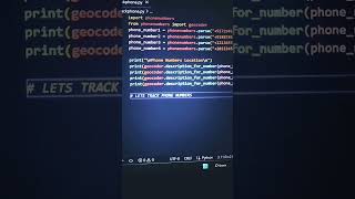 how to track phone location using python #trending #python #trackphone #viralvideo #hacker #viral