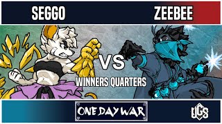 One Day War  -  Winners Top 8  -  Seggo(Olympia) Vs. ZeeBee(Mollo)