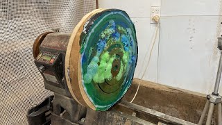 Woodturning Offset Rings and Epoxy