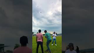 Flying kite in Singapore #mahal #bonding #skaters #kite #baby #boy