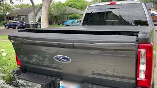 2023 Ford F250 Super Duty Tailgate Dampener in Action