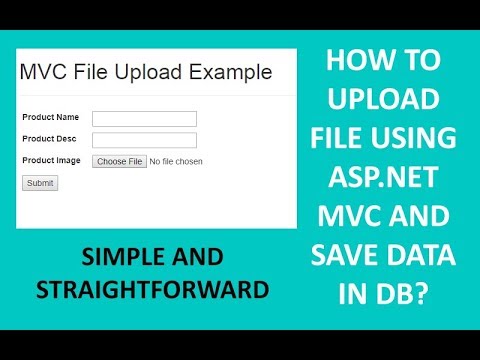 MVC - How To Upload Files In MVC C# - YouTube