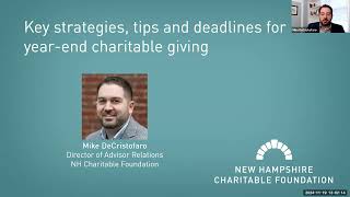 Key strategies, tips and deadlines for year-end charitable giving