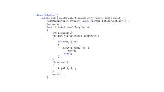 Next Greater Element using HashMap | LeetCode