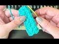 moss stitch crochet tutorial beginner friendly