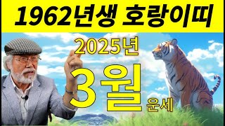 [1962년생 호랑이띠] 2025년  3월 운세 #을사년 #을사년운세 #1962년생운세 #호랑이띠운세 #범띠운세 #이달의운세 #2025년운세 #3월운세