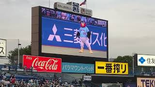 2024.04.20 試合前　つば九郎熱唱　ガラスの10代