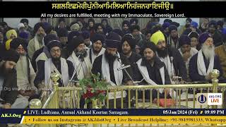 024 Ludhiana 5Jan2024 FriEve Akhand Keertan Bhai Pritpal Singh Jee Regina