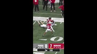 Tommy Hill Interception vs. Purdue | Nebraska Football