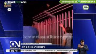 Joven intenta suicidarse en Bucaramanga