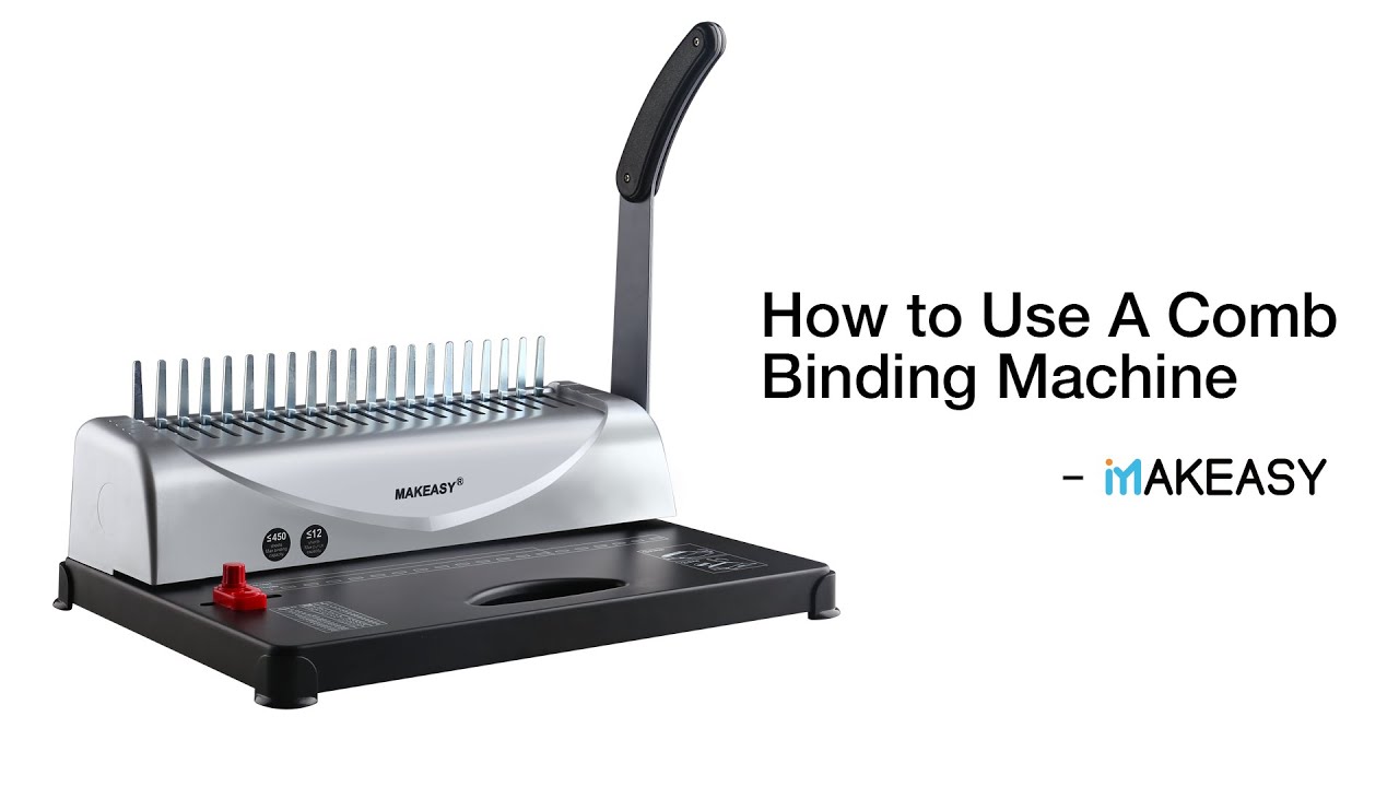 How To Use Makeasy Comb Binding Machine At Eliseo Gonzalez Blog