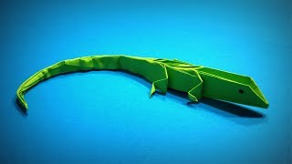 Origami Lizard | How to Make a Paper Lizard (Origami Animals) DIY | Easy Origami ART Paper Crafts