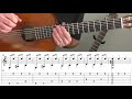 malaguena easy arrangement full tutorial with tab fingerstyle guitar