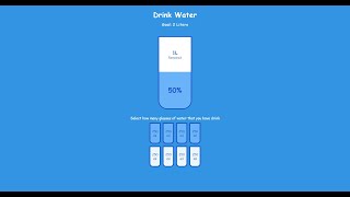 Build a Drink Water App with HTML, CSS & JavaScript | Interactive Hydration Tracker