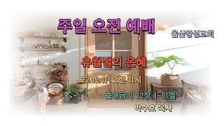 울산왕성교회 22.12.11주일오전예배