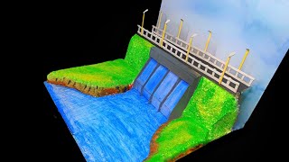 Dam working model for school project | How to make dam working model for school project